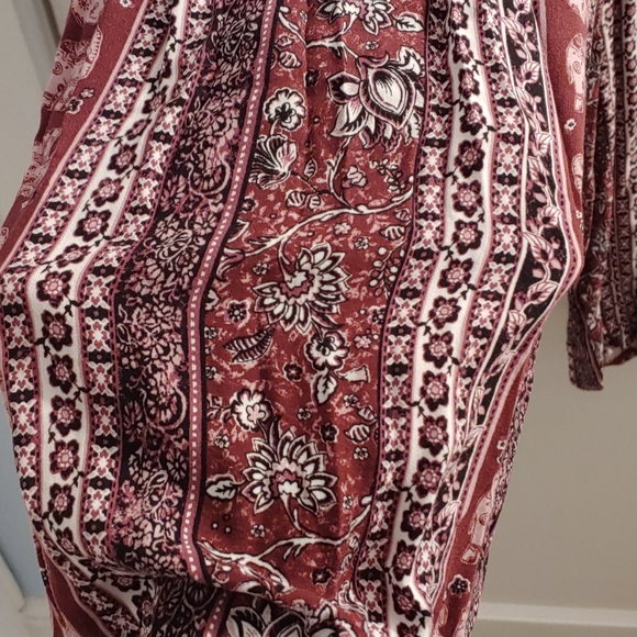 Boho flowy tribal elephant print pants - Picture 6 of 8